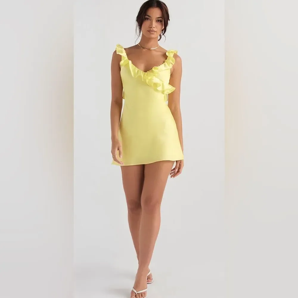 House of CB | Dresses | House Of Cb Buttercup Satin Ruffle Mini Dress Yellow Size Large Plus Cup De | Poshmark House of CB | Dresses | House Of Cb Buttercup Satin Ruffle Mini Dress Yellow Size Large Plus Cup De | Poshmark